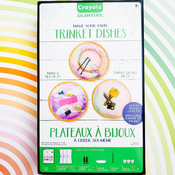 Crayola Signature DIY Trinket Bowls Craft Kit